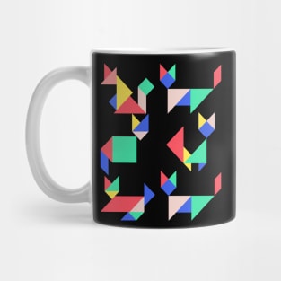 geometric cat Mug